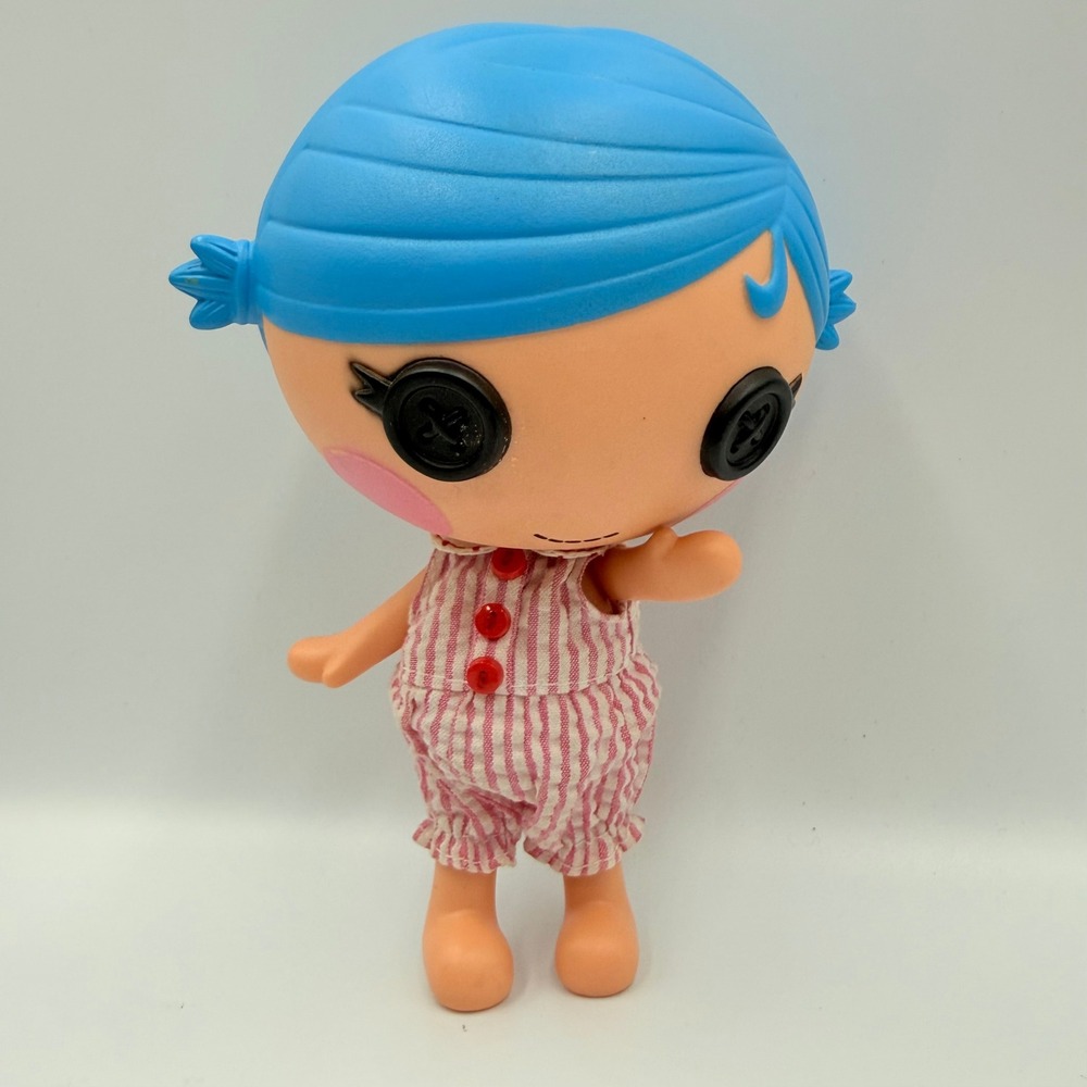 Lalaloopsy Littles Stumbles Bumps n Bruises Doll 7" MGA 2011 Blue Hair Romper